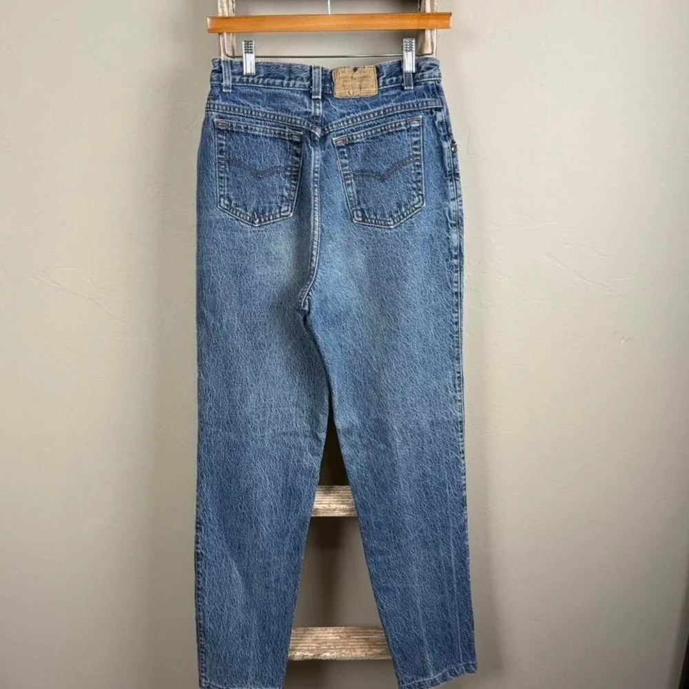 Vintage 90s Levi 544 Brown Tab Women's High Waisted Denim‎ Jeans 12 (26x30)
